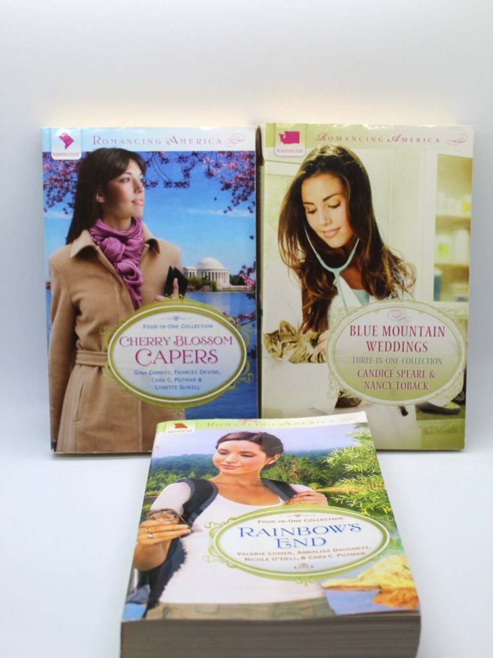 Lot of 3 Romancing America: Washington DC, Missouri, Washington Women's Fiction